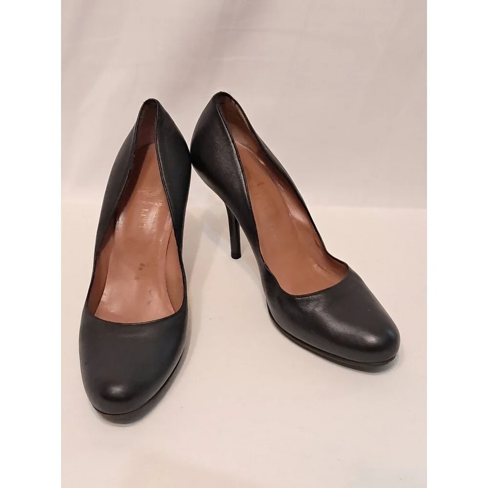 Les Tropeziennes Massimo Palazzo Size 39 EU/8.5 US Black Leather Pumps 4